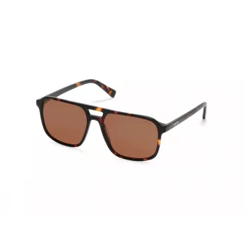 Okulary przeciwsłoneczne męskie Kenneth Cole KC3013-5752E - czarna oprawka, szare soczewki, 57 mm