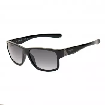 KENNETH COLE MAN KC1246-5801B Okulary przeciwsłoneczne - Błyszcząca czarna oprawka, szare soczewki poliwęglanowe, 58mm