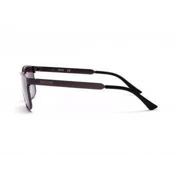 KENNETH COLE MAN KC1329-5709B Okulary przeciwsłoneczne prostokątne - Błyszcząca czarna oprawka, soczewki dymne, 57mm