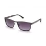 KENNETH COLE MAN KC1329-5709B Okulary przeciwsłoneczne prostokątne - Błyszcząca czarna oprawka, soczewki dymne, 57mm