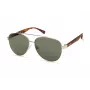 KENNETH COLE MAN KC1394-5932N Okulary przeciwsłoneczne - Szara oprawka acetatowa, prostokątna, z szarymi soczewkami poliwęglanowymi - Szerokość soczewki 59 mm - Ochrona UV400