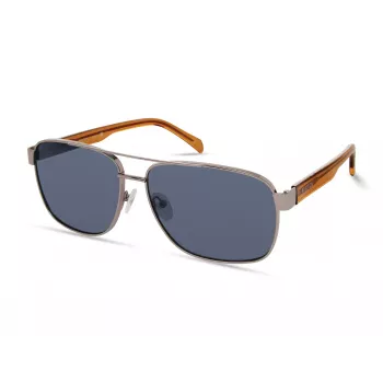 KENNETH COLE MAN KC2987-6310V Okulary przeciwsłoneczne prostokątne - czarna oprawka acetatowa, soczewki poliwęglanowe w kolorze dymnoszarym, ochrona UV400, 63/15/140 mm