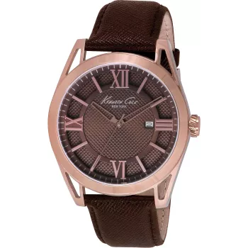 KENNETH COLE Męski Automatyczny Zegarek z Szkieletem IKC8073 44mm Stal Nierdzewna
