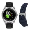 KENNETH COLE Męski Automatyczny Zegarek z Szkieletem KCWGD2174061 - 45mm Koperta ze Stali Nierdzewnej, Brązowy Pasek Skórzany