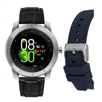 KENNETH COLE Męski Automatyczny Zegarek z Szkieletem KCWGD2174061 - 45mm Koperta ze Stali Nierdzewnej, Brązowy Pasek Skórzany