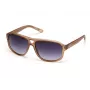 Okulary przeciwsłoneczne Kenneth Cole męskie KC2986-5846B prostokątne - Havana/Brąz - soczewka 58 mm - ochrona UV400
