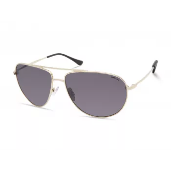 Kenneth Cole Męskie Okulary Przeciwsłoneczne Prostokątne KC2971-6032A - Czarna Oprawka, Szare Szkła, 60mm