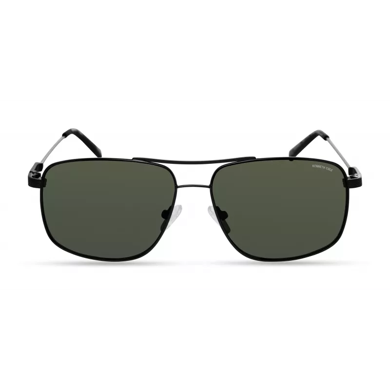 Okulary przeciwsłoneczne męskie Kenneth Cole KC2969-5902N - czarna oprawka, szare szkła, ochrona UV400