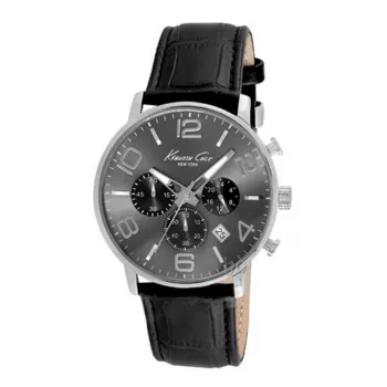 Zegarek męski KENNETH COLE IKC8007 42mm Czarna tarcza Skórzany pasek