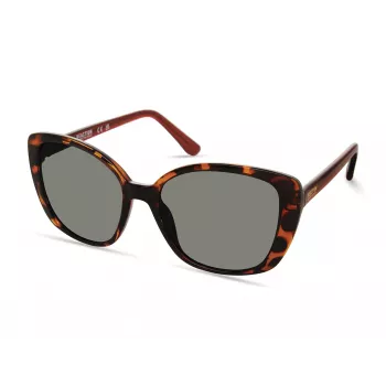 Okulary przeciwsłoneczne Kenneth Cole damskie KC2997-5652N Brązowy Havana Motyl/Kwadrat