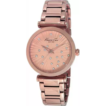 Zegarek damski KENNETH COLE IKC0019 35mm Stal nierdzewna Mesh Różowe złoto