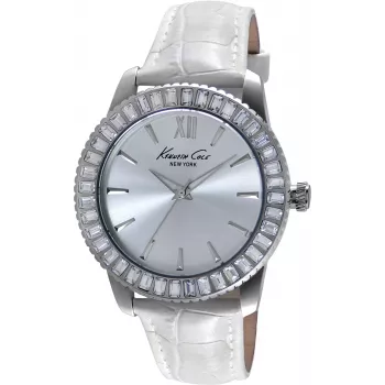 Zegarek damski KENNETH COLE IKC2849 40mm Srebrny Stal nierdzewna Siatka