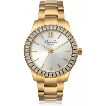 Zegarek damski KENNETH COLE IKC4989 40mm Srebrna bransoleta ze stali nierdzewnej