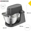 Kenwood KHC30.045GY 1000 W Robot kuchenny z misą 4.3 L, stal nierdzewna, szary