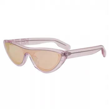 KENZO KZ40007I-72Z Okulary przeciwsłoneczne damskie kocie oko Błyszczące różowe złoto Brązowy gradient