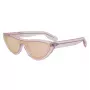 KENZO KZ40007I-72Z Okulary przeciwsłoneczne damskie kocie oko Błyszczące różowe złoto Brązowy gradient