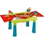 KETER Creative Fun Table Turkusowo/Czerwony – Dwufunkcyjny stolik dla dzieci z odwracanym blatem, stołkiem, akcesoriami do rysowania i budowania