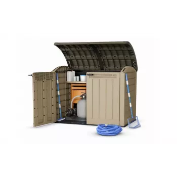 Keter Store-It-Out Ultra 2000L Outdoor Storage Shed, Grey/Black