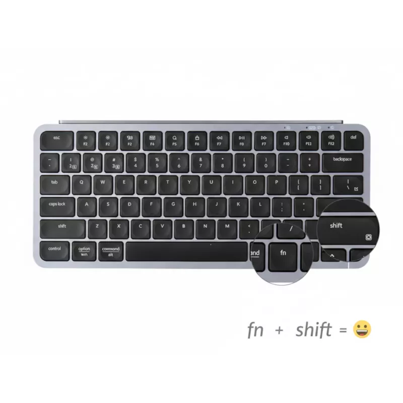 Keychron B1 Pro 75% Layout Bezprzewodowy zestaw klawiatura i mysz - Space Grey