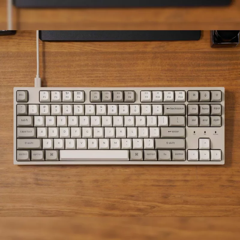 Keychron C1 Pro 8K 80% Super Red Hot-swappable RGB Przewodowa klawiatura mechaniczna