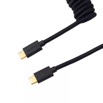 Keychron Coiled Aviator Cable - Czarny/Prosty