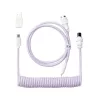 Kabel Keychron Coiled Aviator - jasnofioletowy/prosty