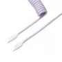 Kabel Keychron Coiled Aviator - jasnofioletowy/prosty