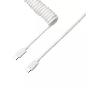 Keychron Coiled Aviator Biały Kabel