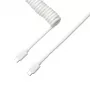 Keychron Coiled Aviator Biały Kabel
