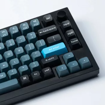 Keychron Double Shot KSA PBT Keycap Set - Ciemnoszary/Szary/Niebieski (137 klawiszy)