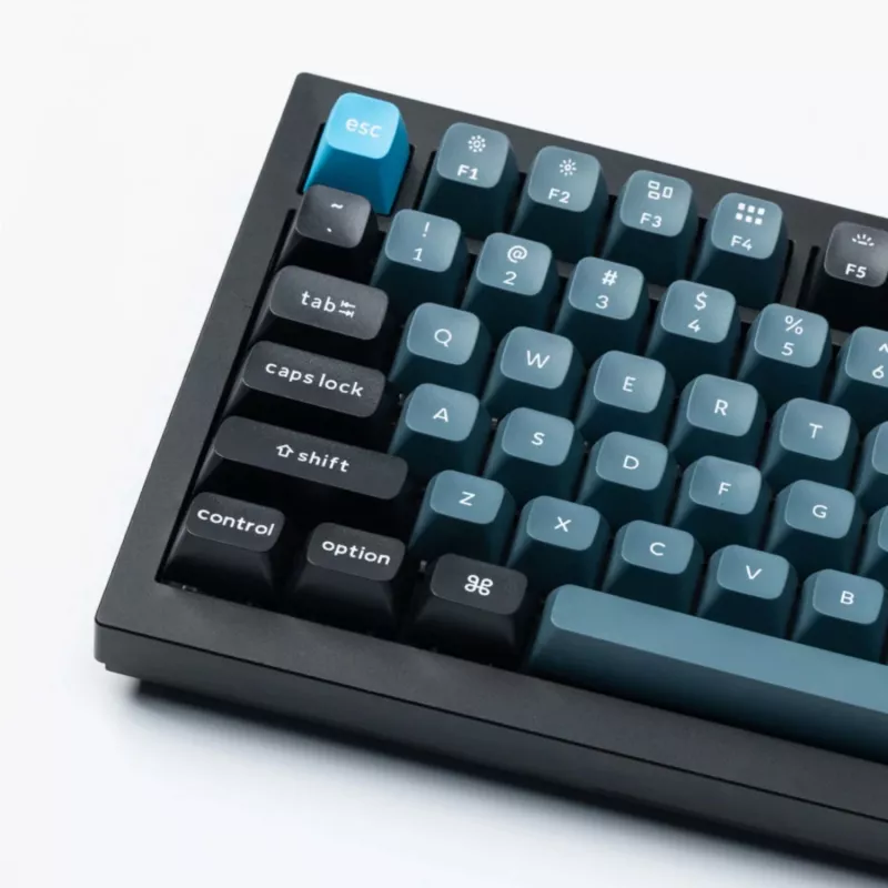 Keychron Double Shot KSA PBT Keycap Set - Ciemnoszary/Szary/Niebieski (137 klawiszy)