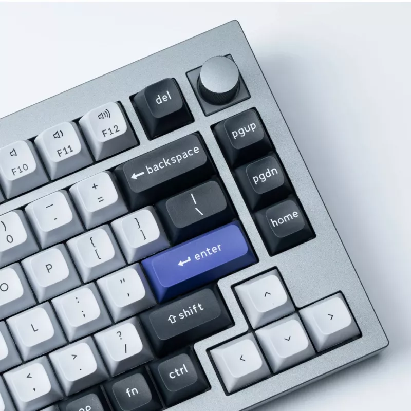Keychron Double Shot KSA PBT Zestaw Klawiszy - Ciemnoszary/Biały Dym (137 klawiszy, MX-Style, ANSI)