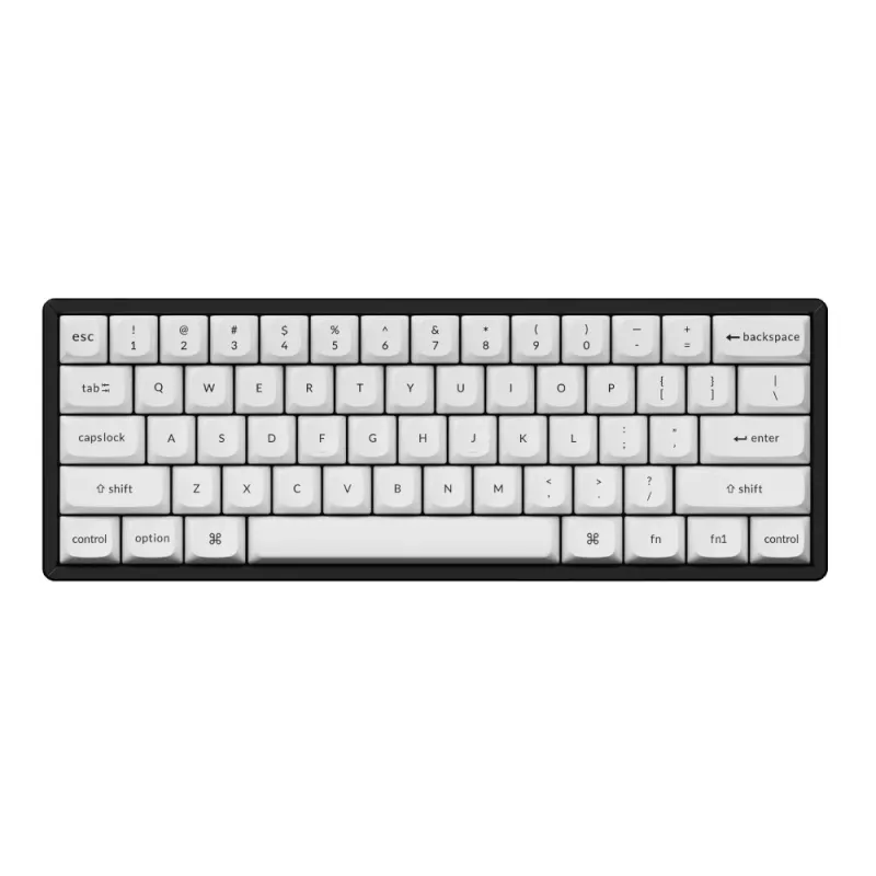 Keychron Double Shot PBT OSA Pełny Zestaw Klawiszy - Czarny/Biały