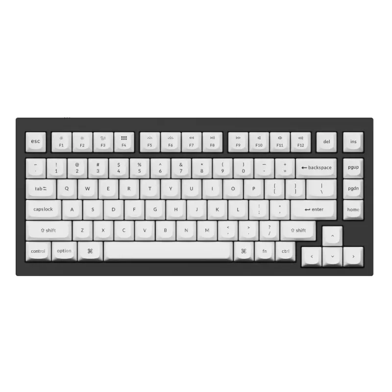 Keychron Double Shot PBT OSA Pełny Zestaw Klawiszy - Czarny/Biały