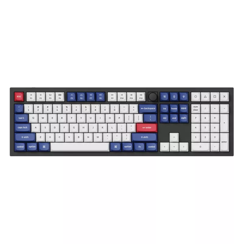 Keychron Double-Shot PBT OSA Keycap Set - Niebieski i Biały | 137 klawiszy | MX-Style | ANSI US
