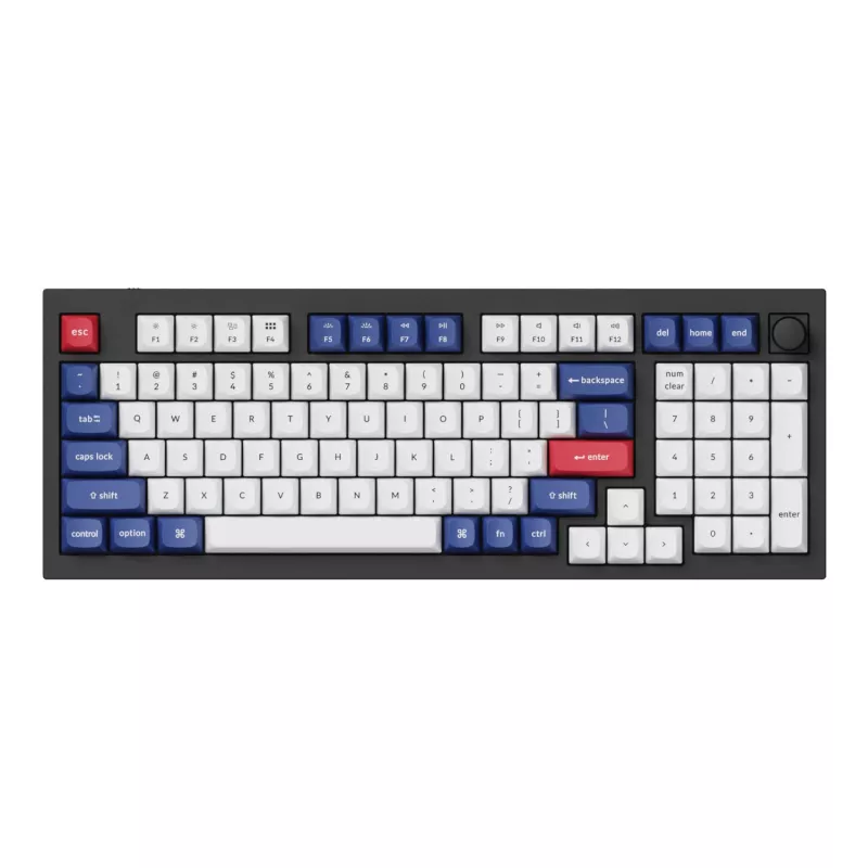 Keychron Double-Shot PBT OSA Keycap Set - Niebieski i Biały | 137 klawiszy | MX-Style | ANSI US