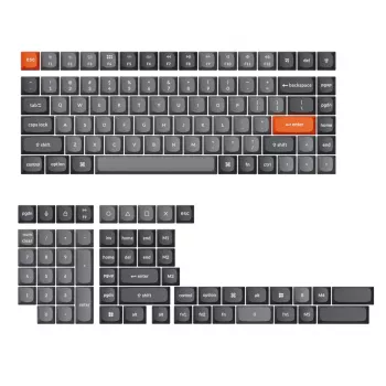 Keychron Double-Shot PBT OSA Keycap Set - Szary (142 klawisze, MX-Compatible)