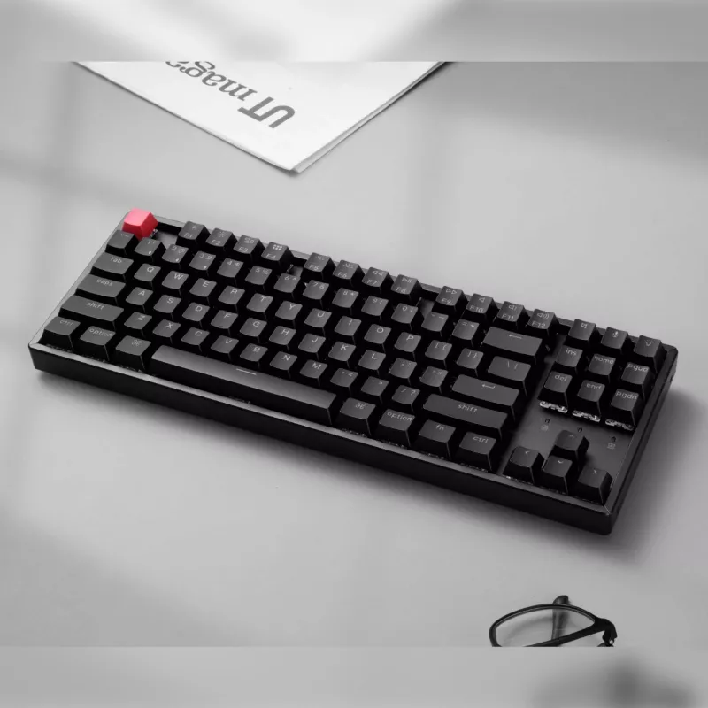 Keychron K8 QMK 80% TKL Bezprzewodowa klawiatura mechaniczna V2 z przełącznikami Red - Czarna