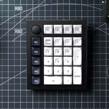 Keychron Q0 Max QMK Gateron Jupiter Banana RGB Bezprzewodowa Niestandardowa Klawiatura Numeryczna Obudowa Biała