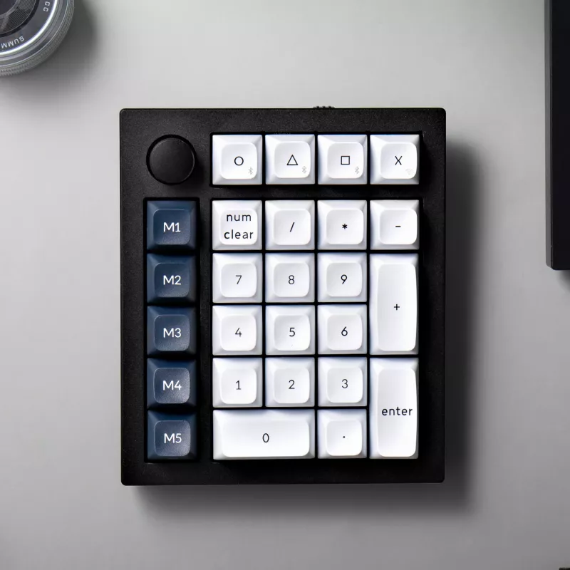 Keychron Q0 Max QMK Gateron Jupiter Banana RGB Bezprzewodowa Niestandardowa Klawiatura Numeryczna Obudowa Biała