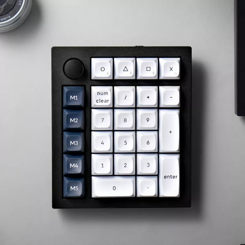 Keychron Q0 Max QMK Gateron Jupiter Red RGB Bezprzewodowa Numpad Custom Carbon Black