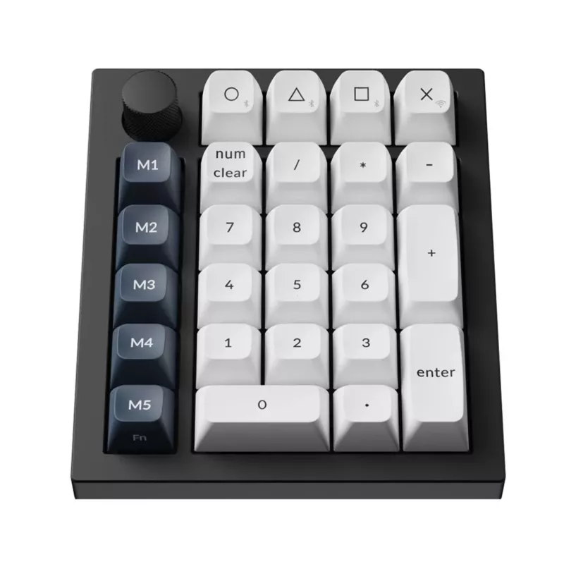 Keychron Q0 Max QMK Gateron Jupiter Red RGB Bezprzewodowa Numpad Custom Carbon Black