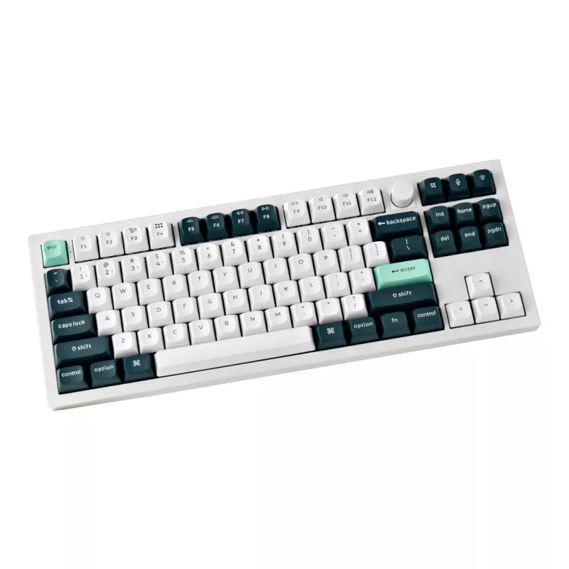 Keychron Q3 HE QMK 80% Bezprzewodowa niestandardowa klawiatura mechaniczna (przełącznik Nebula) - biała obudowa