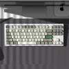 Keychron Q3 Max 80% Pełna Konfiguracja Pokrętło Czerwone Przełączniki Hot-Swap Gateron Jupiter RGB Bezprzewodowa Klawiatura - Biała Obudowa