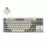 Keychron Q3 Max 80% Pełna Konfiguracja Pokrętło Czerwone Przełączniki Hot-Swap Gateron Jupiter RGB Bezprzewodowa Klawiatura - Biała Obudowa