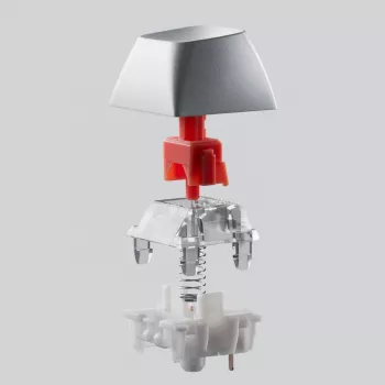 Keychron Q6 Max QMK/VIA Bezprzewodowa niestandardowa klawiatura mechaniczna OSA Gateron Red Jupiter Przełączniki - Biała muszla