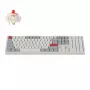 Keychron Q6 Max QMK/VIA Bezprzewodowa niestandardowa klawiatura mechaniczna OSA Gateron Red Jupiter Przełączniki - Biała muszla