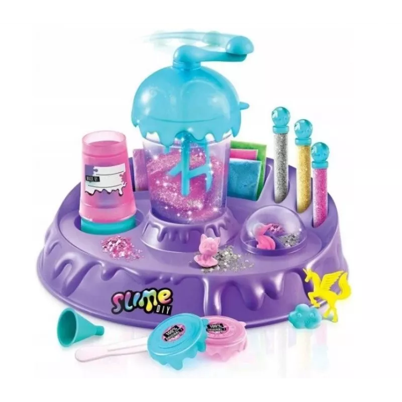 Kiddyz DIY Slime Factory: Duży zestaw z brokatem i figurkami do robienia slime