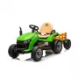 Elektryczny traktor dla dzieci z przyczepą Hatis Zielony/Żółty