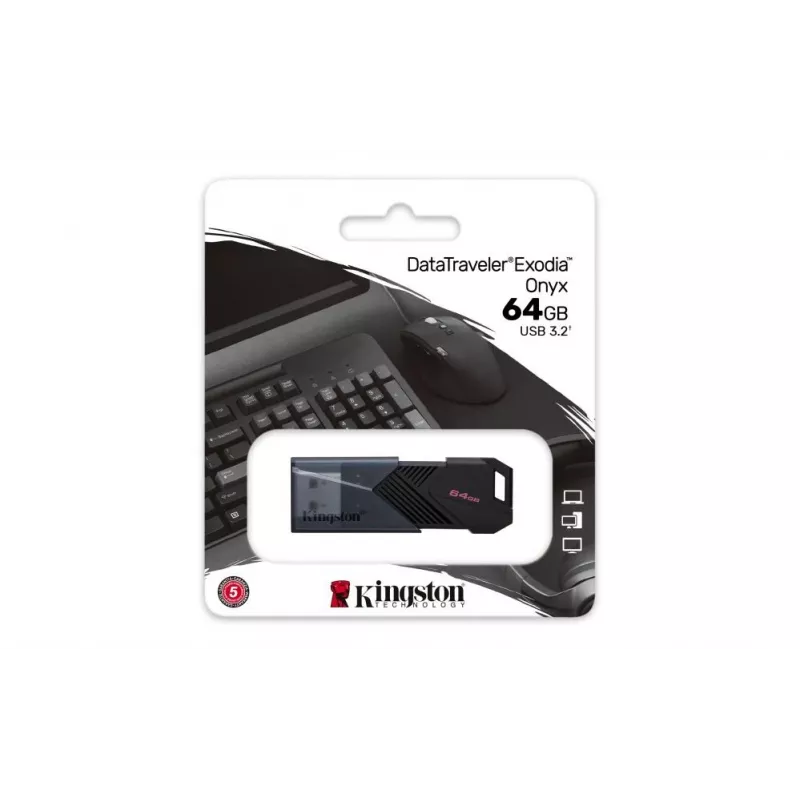 Pendrive Kingston DataTraveler Exodia Onyx 64GB USB 3.2